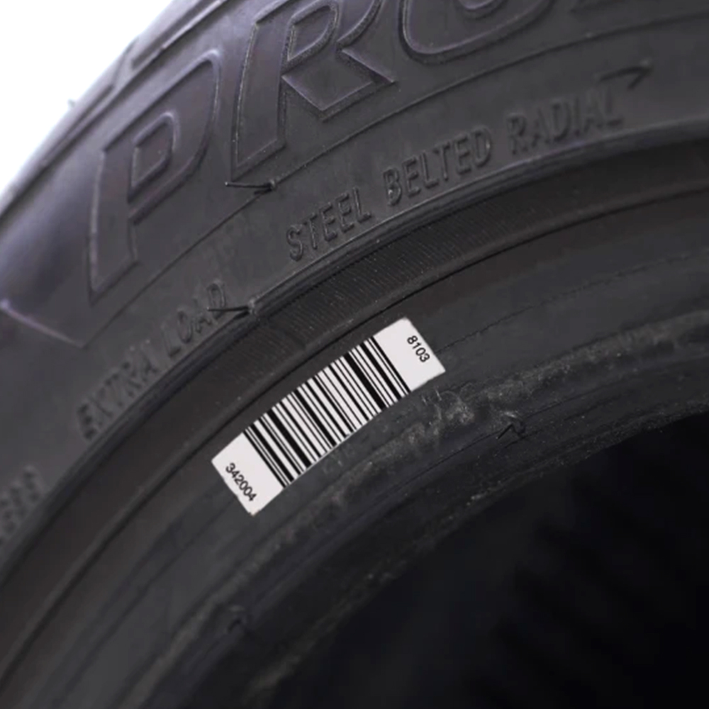 타이어 가황 스티커