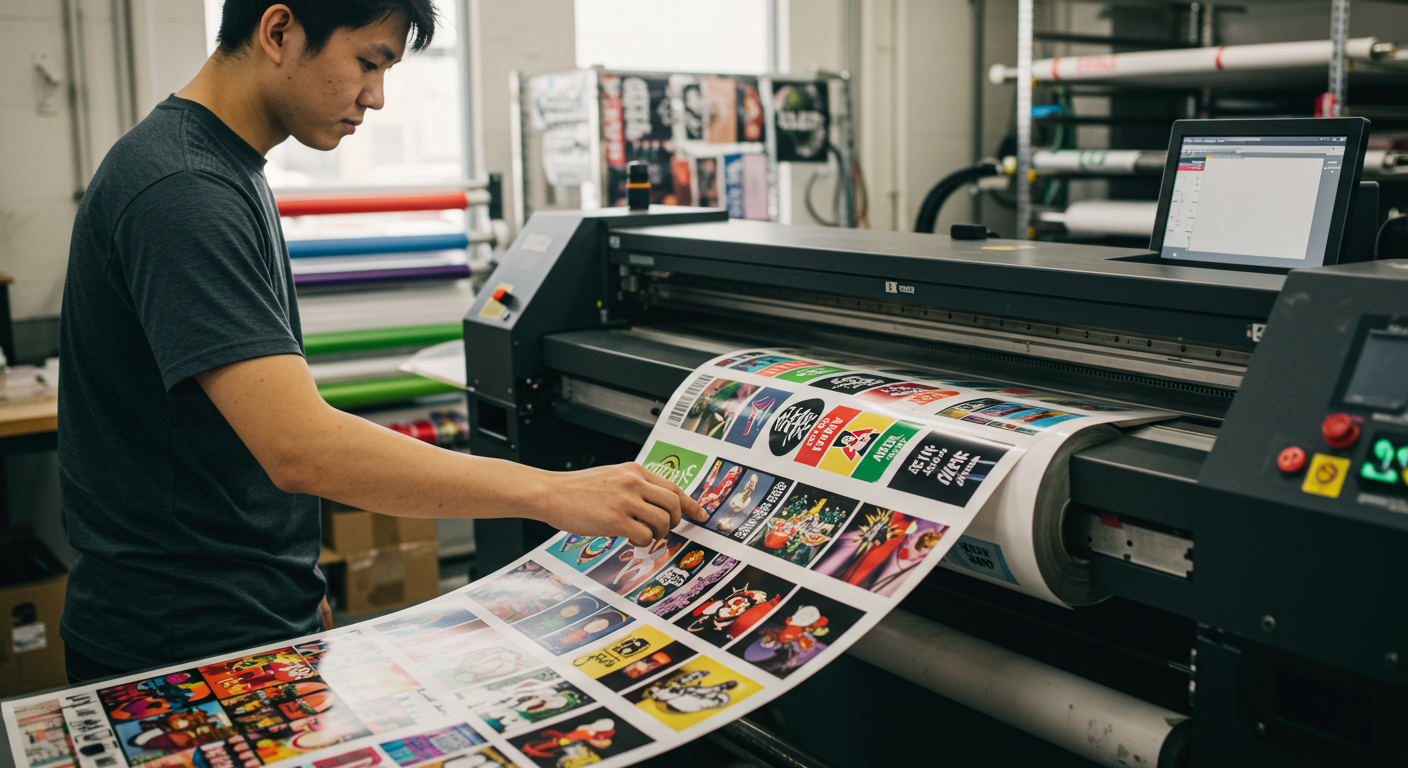 맞춤형 비닐 스티커 인쇄