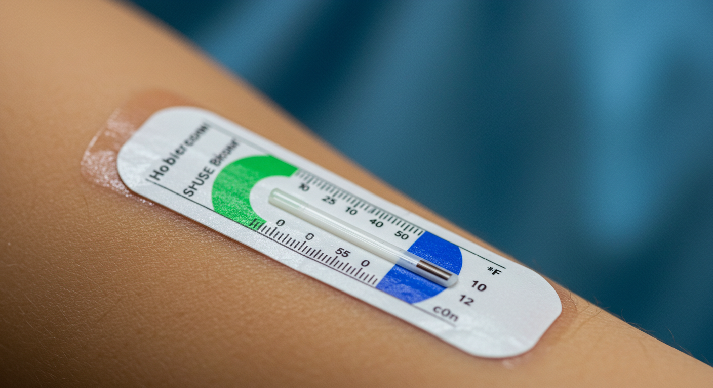 의료 체온 지시 스티커