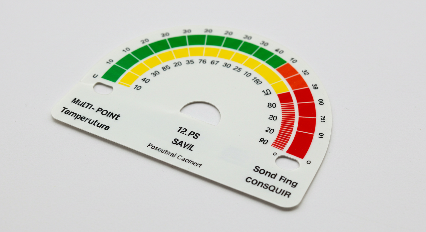 다중 점 비가역 온도 스티커
