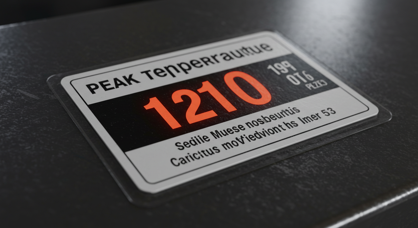최고 온도 측정 라벨