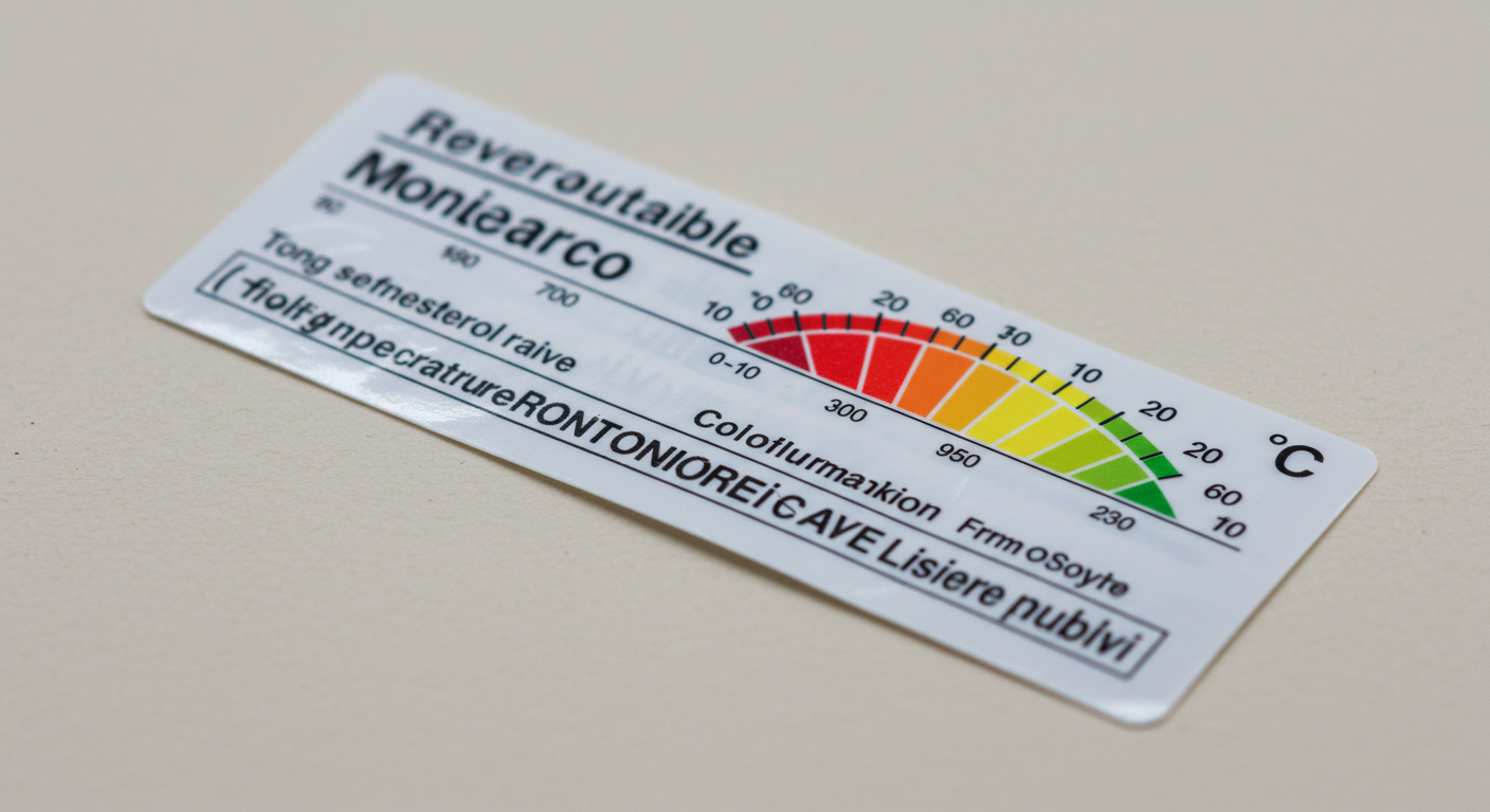 가역식 온도 모니터 라벨