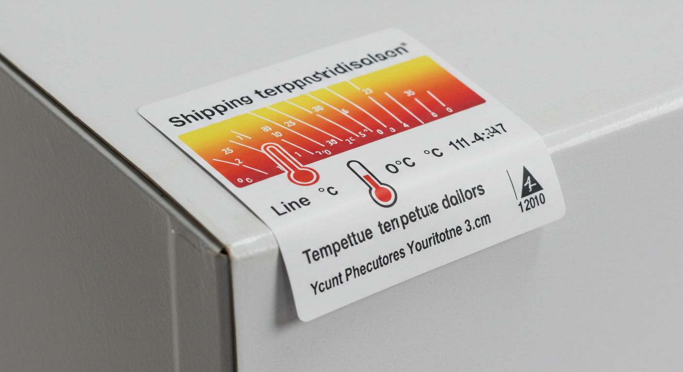 배송 온도 표시 라벨