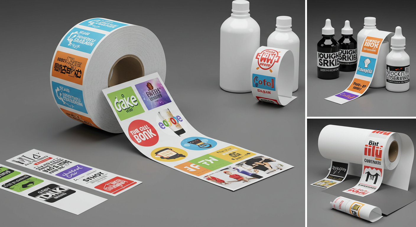 라벨용 비닐 스티커 종이