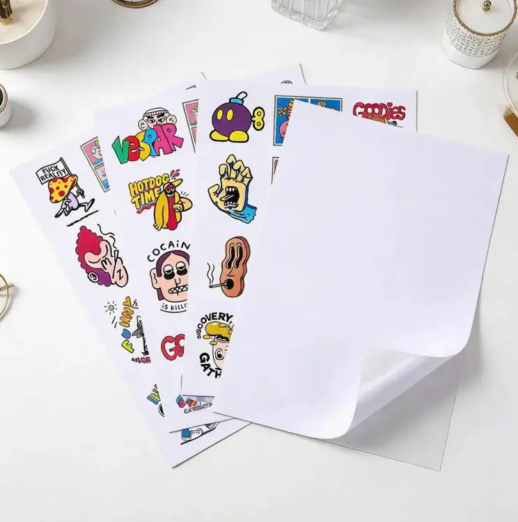 광택 있는 인쇄용 비닐 스티커 종이