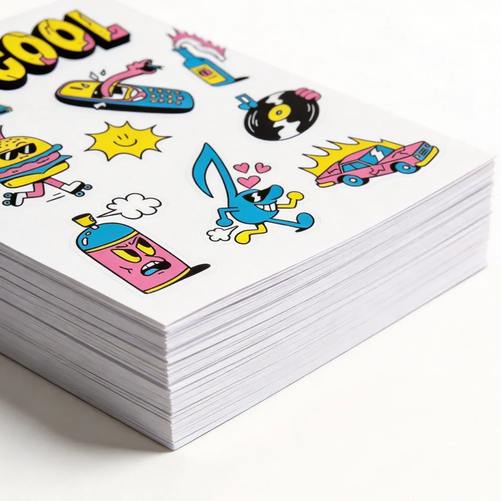 대량 인쇄 가능한 비닐 스티커 종이