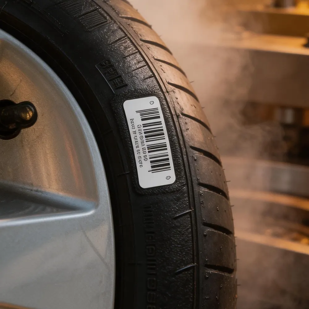tire vulcanization label