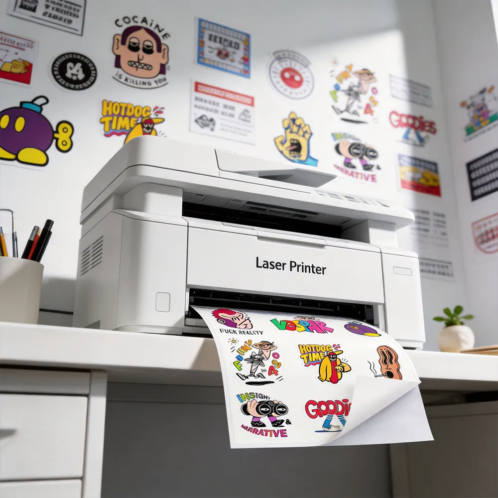 레이저 프린터 스티커