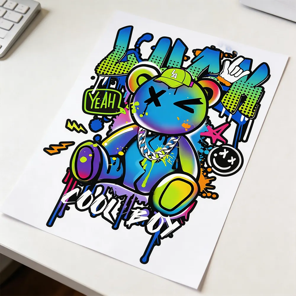 내구성 있는 무광 스티커