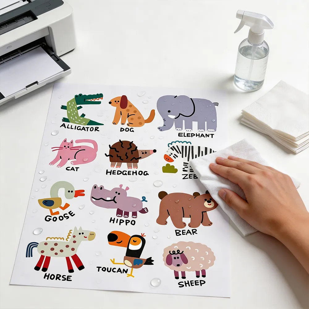 방수 스티커 종이