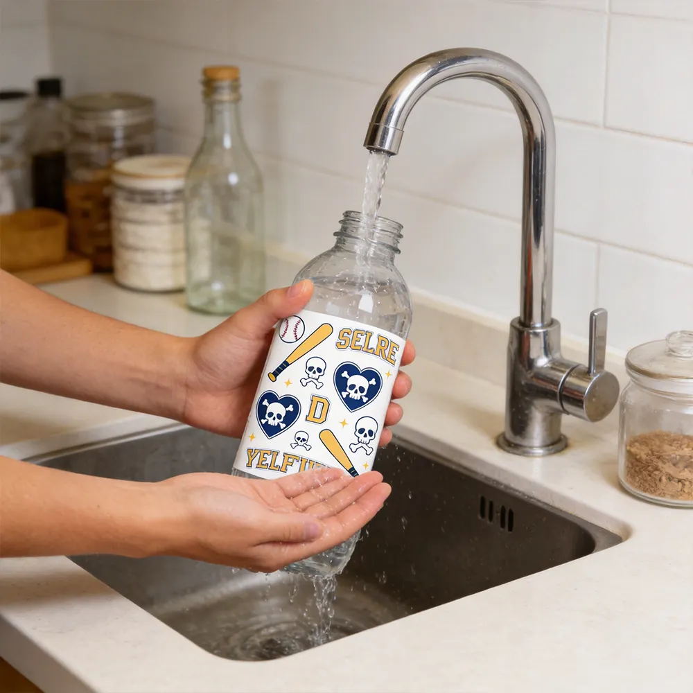 빈 비닐 스티커 종이