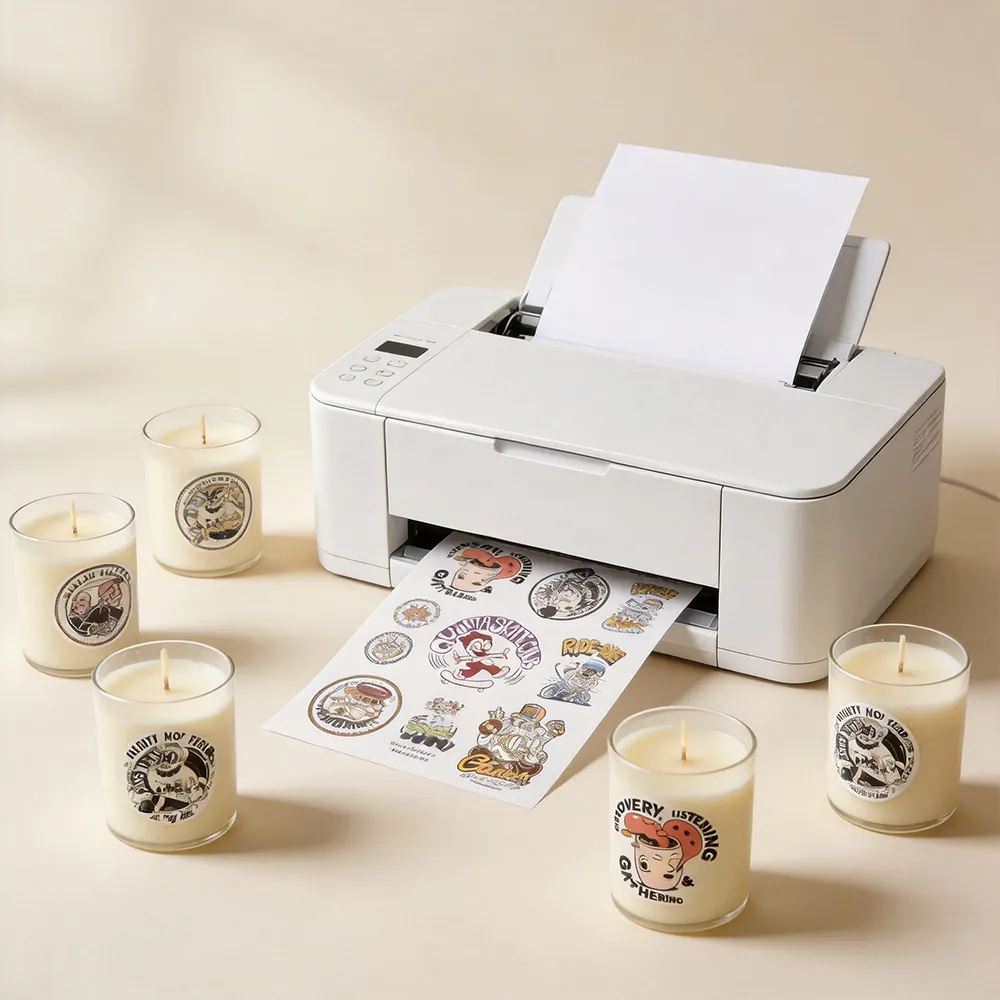 양초용 비닐 스티커 시트