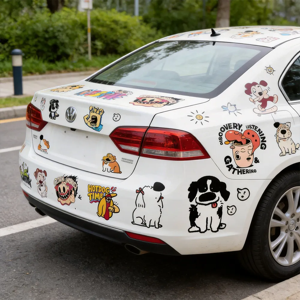 자동차용 비닐 스티커 종이