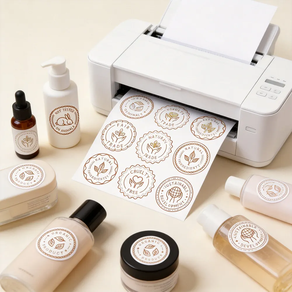 비닐 화장품 스티커 시트