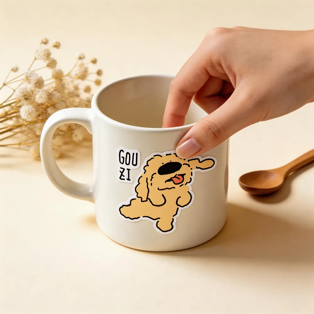 빈 비닐 스티커 시트