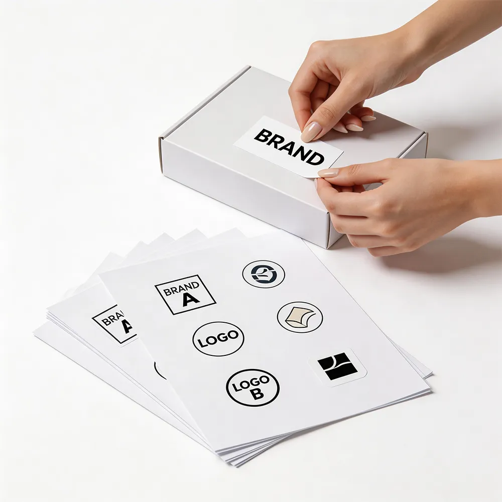 제품 브랜딩 스티커 종이