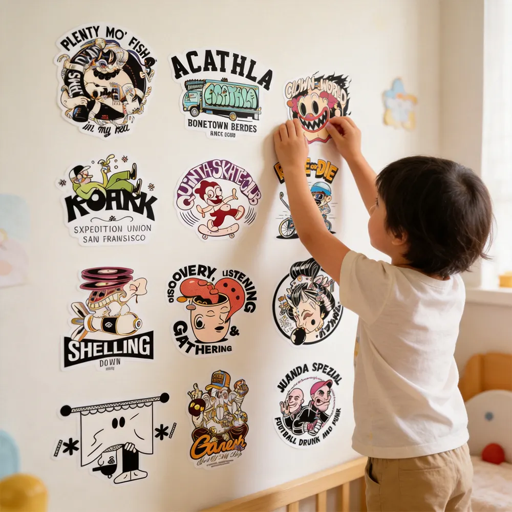 벽걸이 데칼 비닐 종이