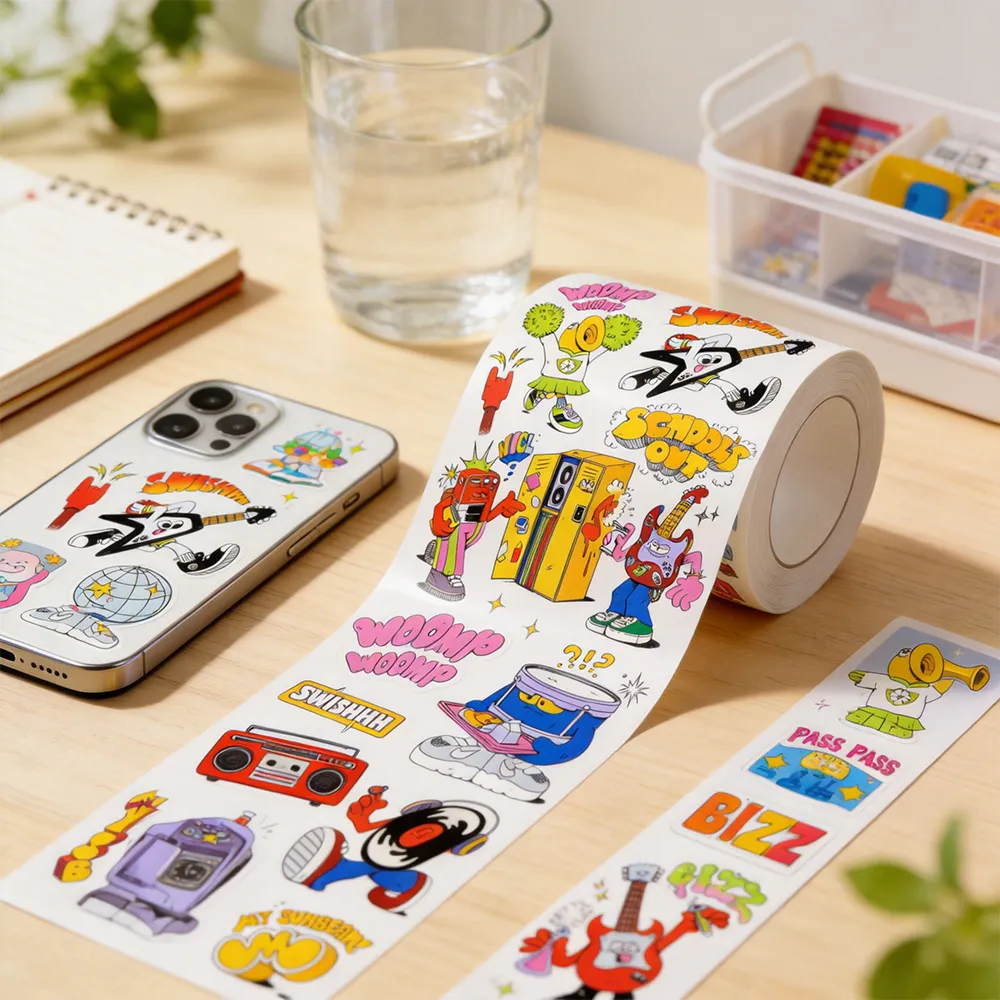 풀컬러 스티커 롤