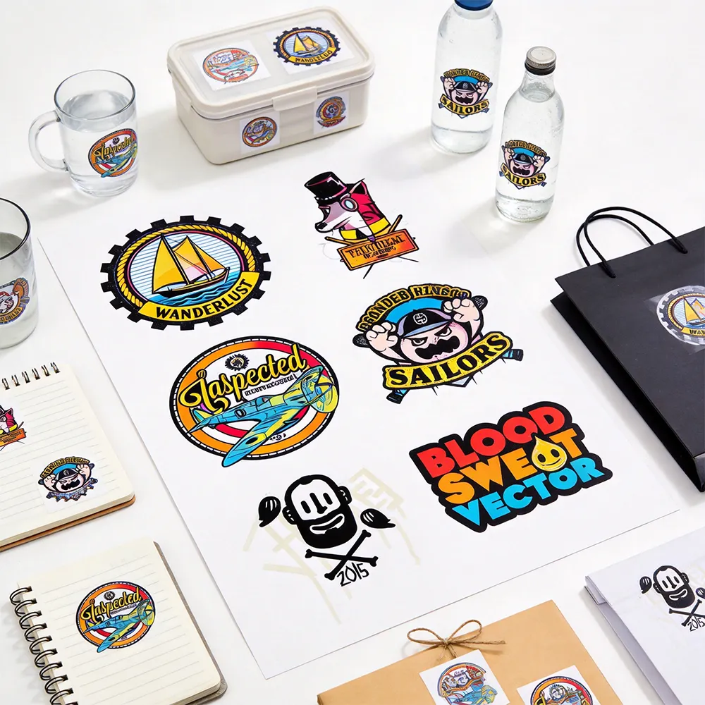 연속 비닐 스티커 롤