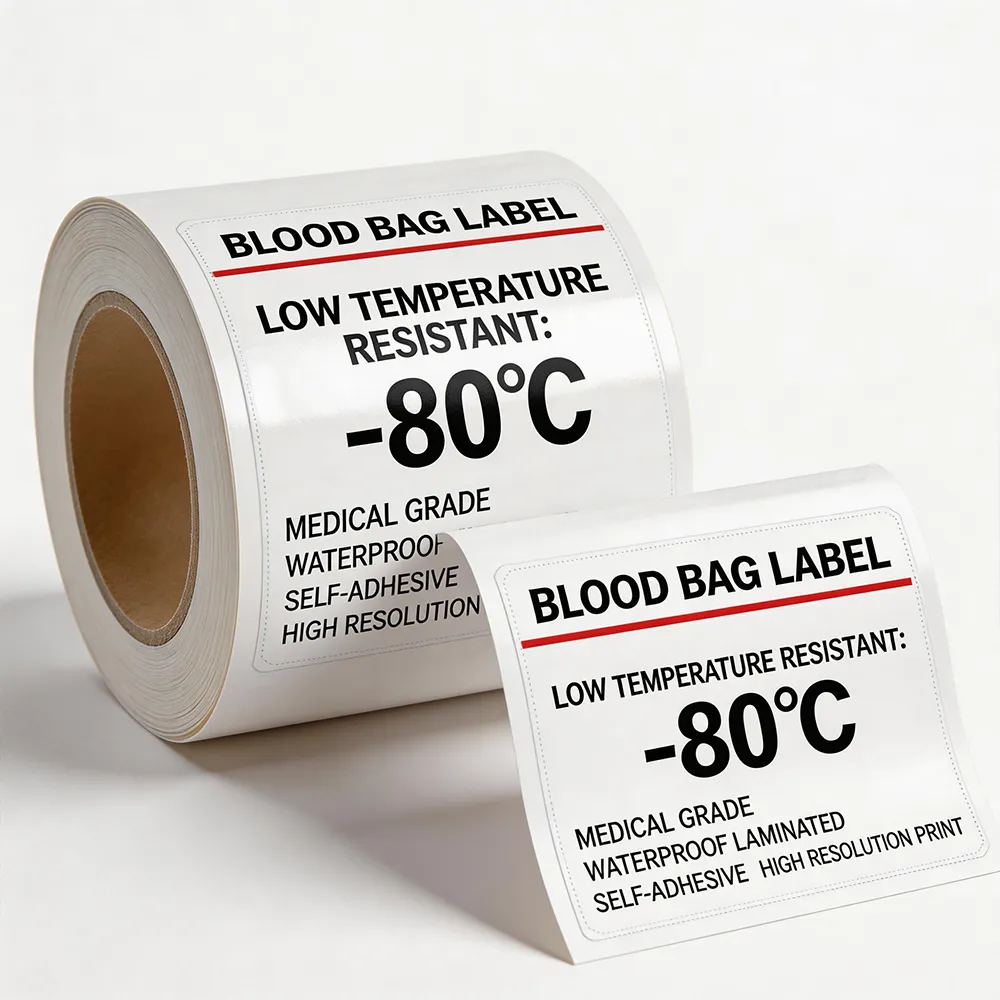 혈액 주머니 라벨 -80°C