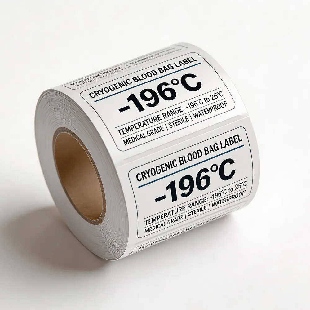 혈액 저장용 극저온 라벨 -196°C