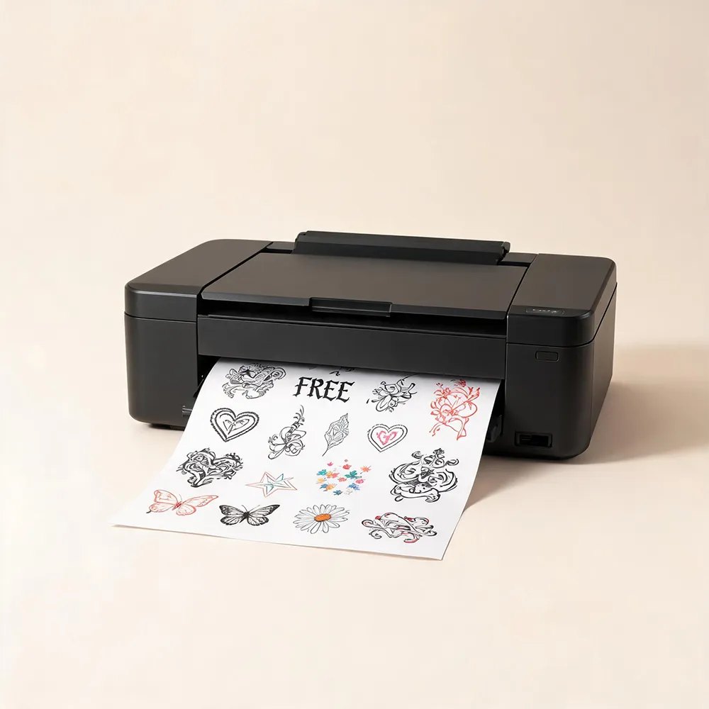 DIY printable tattoo paper for inkjet printer