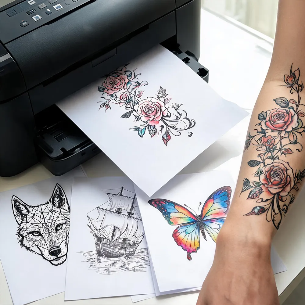 DIY printable tattoo paper for inkjet printer