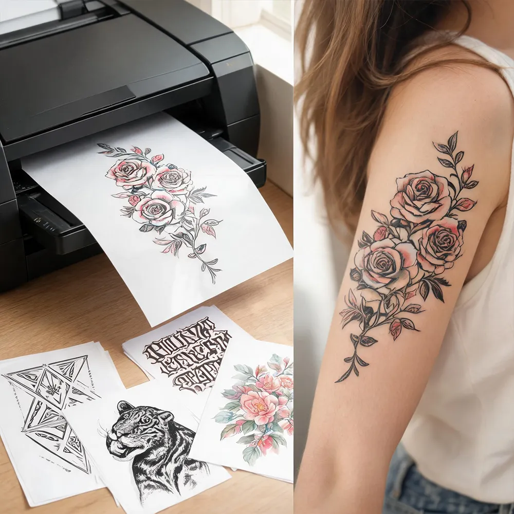 DIY printable tattoo paper for inkjet printer