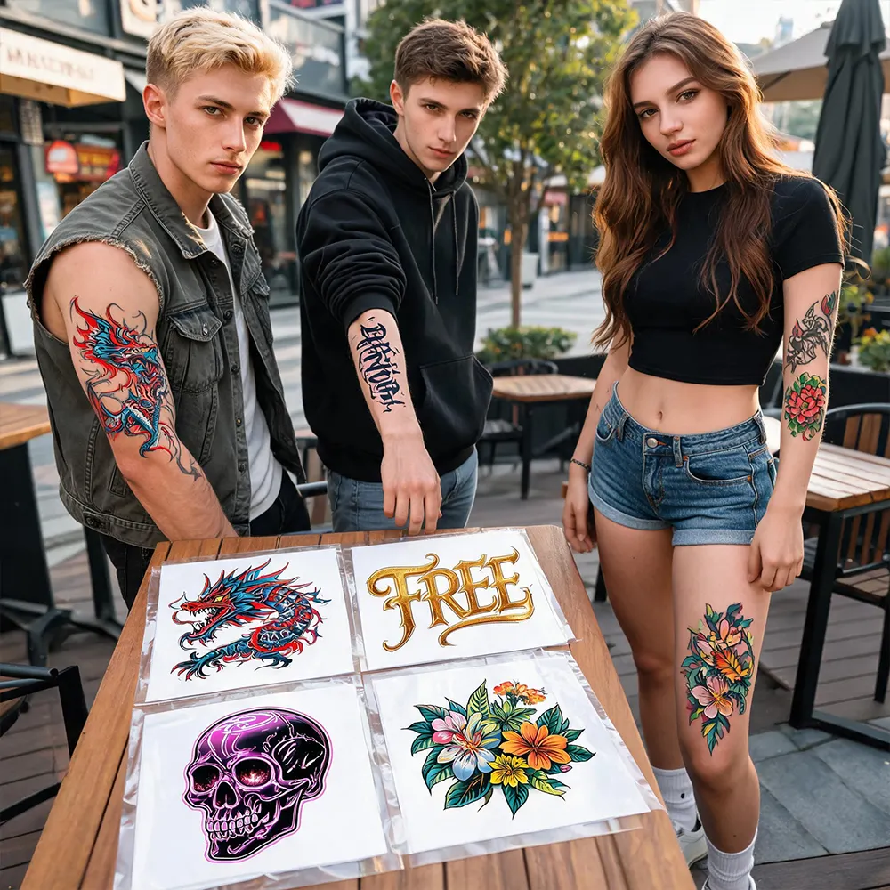 letter size tattoo paper