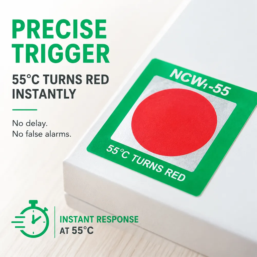 long duration temperature monitoring label