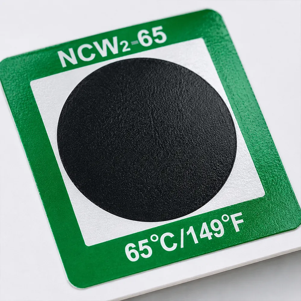 peel and stick temperature label