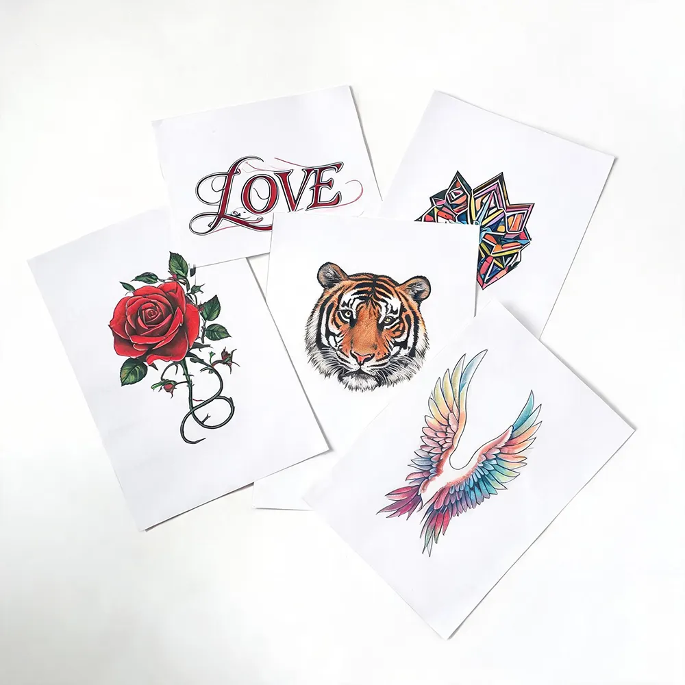 white tattoo paper
